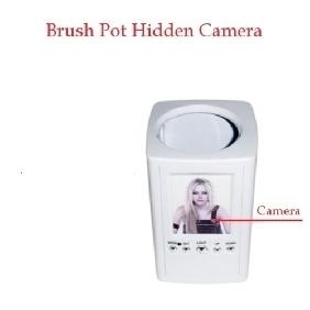 2.4GHz FM Wireless Hidden Camera Brush Pot Spy Camera With Portable Receiver